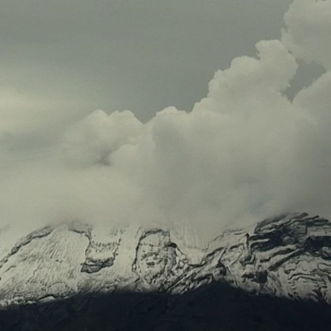 Así se Ve el Popocatépetl Nevado en 30 Segundos