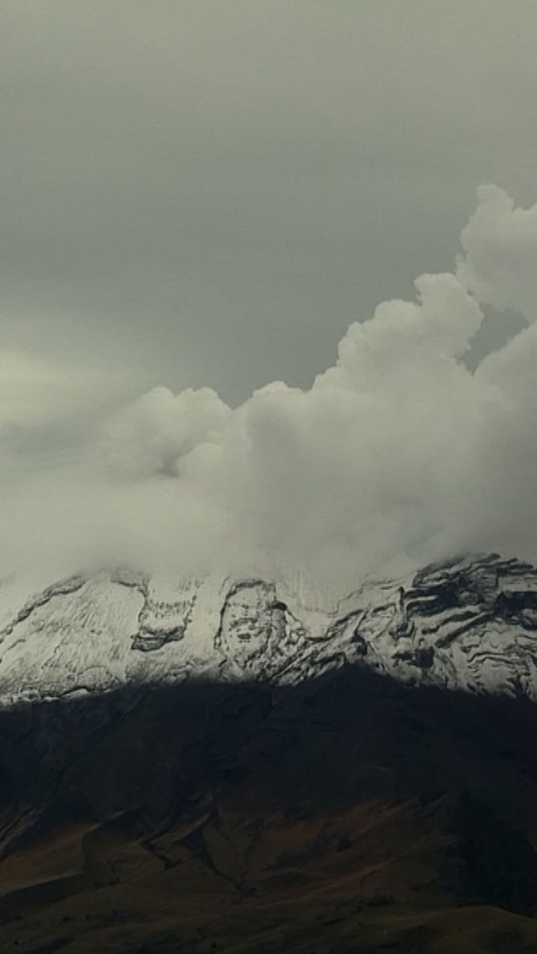 Así se Ve el Popocatépetl Nevado en 30 Segundos