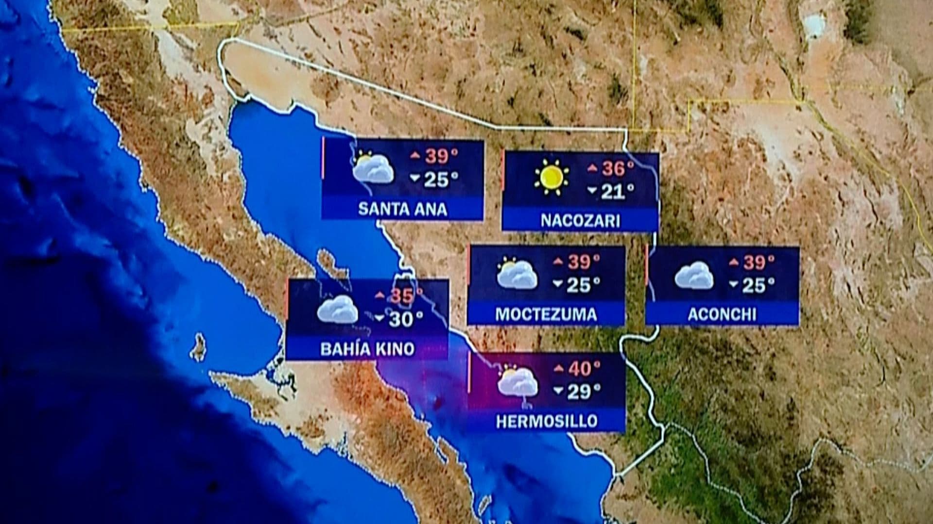 Pronóstico del Clima en Municipios del Estado de Sonora