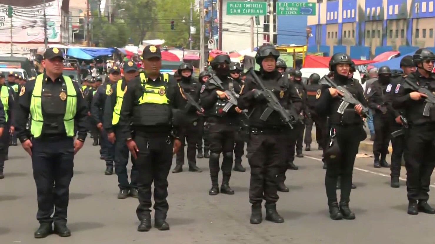 Despliegan Operativo de Seguridad en La Merced