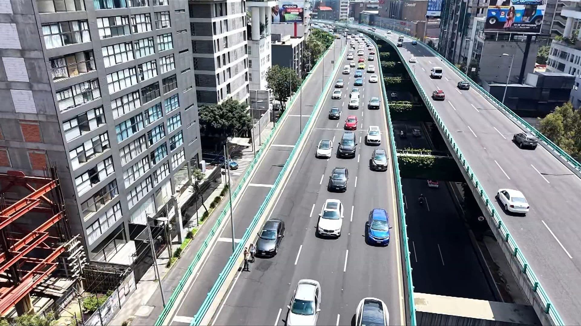 Así se ve el Tráfico en el Segundo Piso del Periférico tras Choque