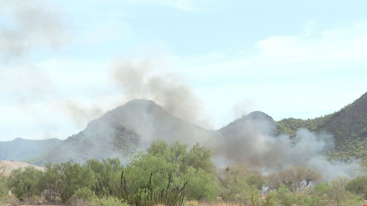 Incendio en Área del Relleno Sanitario en Hermosillo
