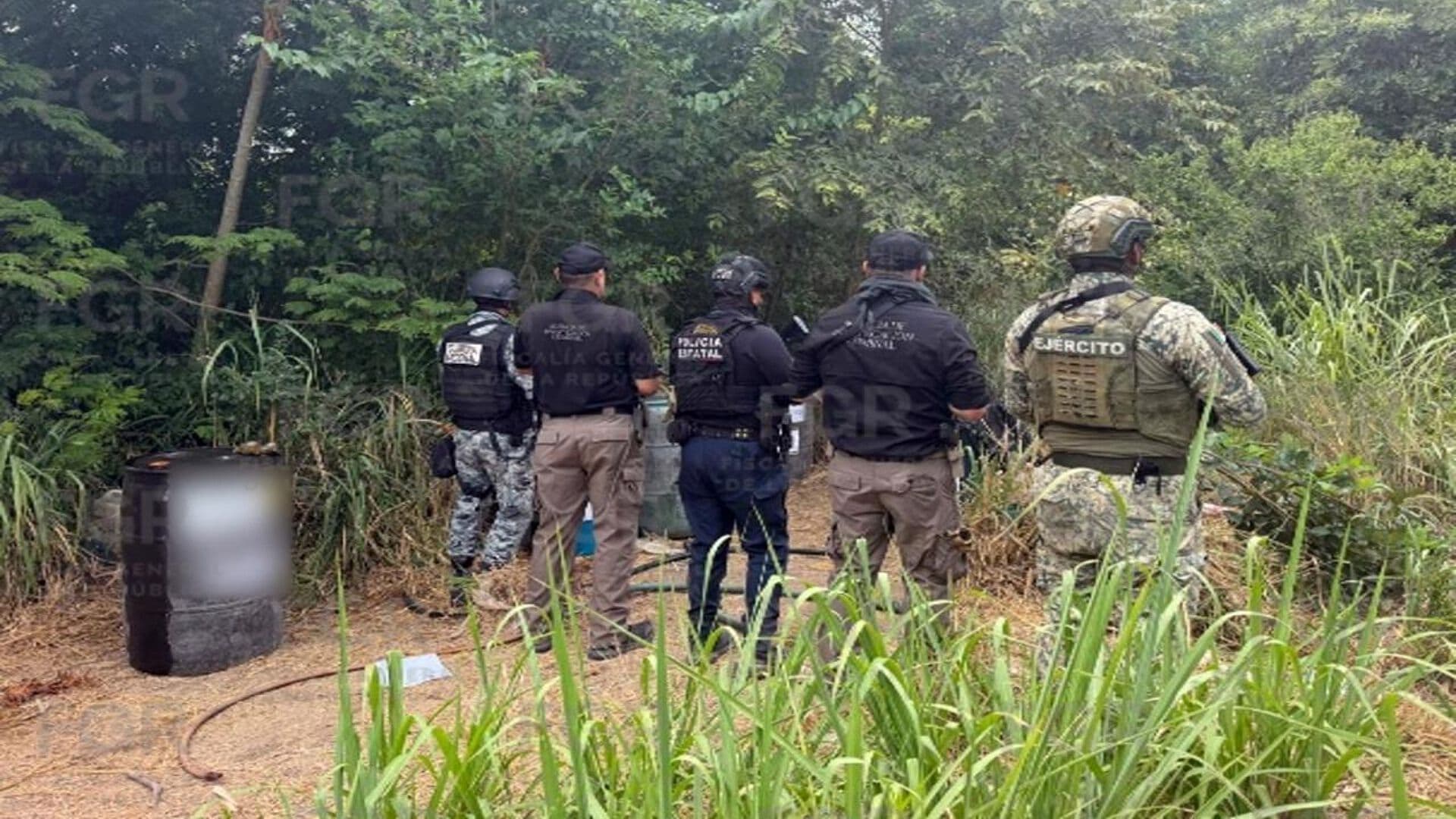FGR Asegura Mil 500 Litros de Hidrocarburo en Pánuco Norte de Veracruz