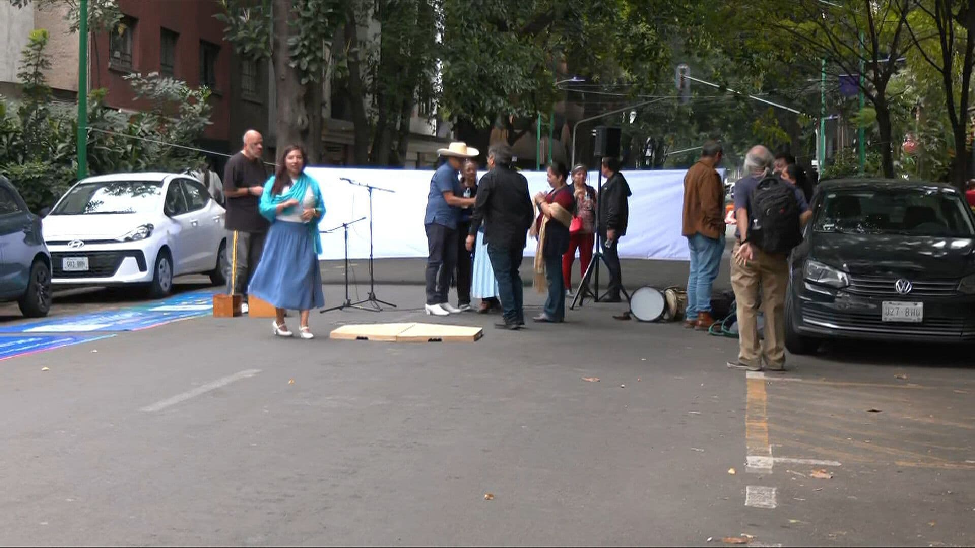 Trabajadores de Cultura Bloquean Calles de la Zona Rosa en CDMX