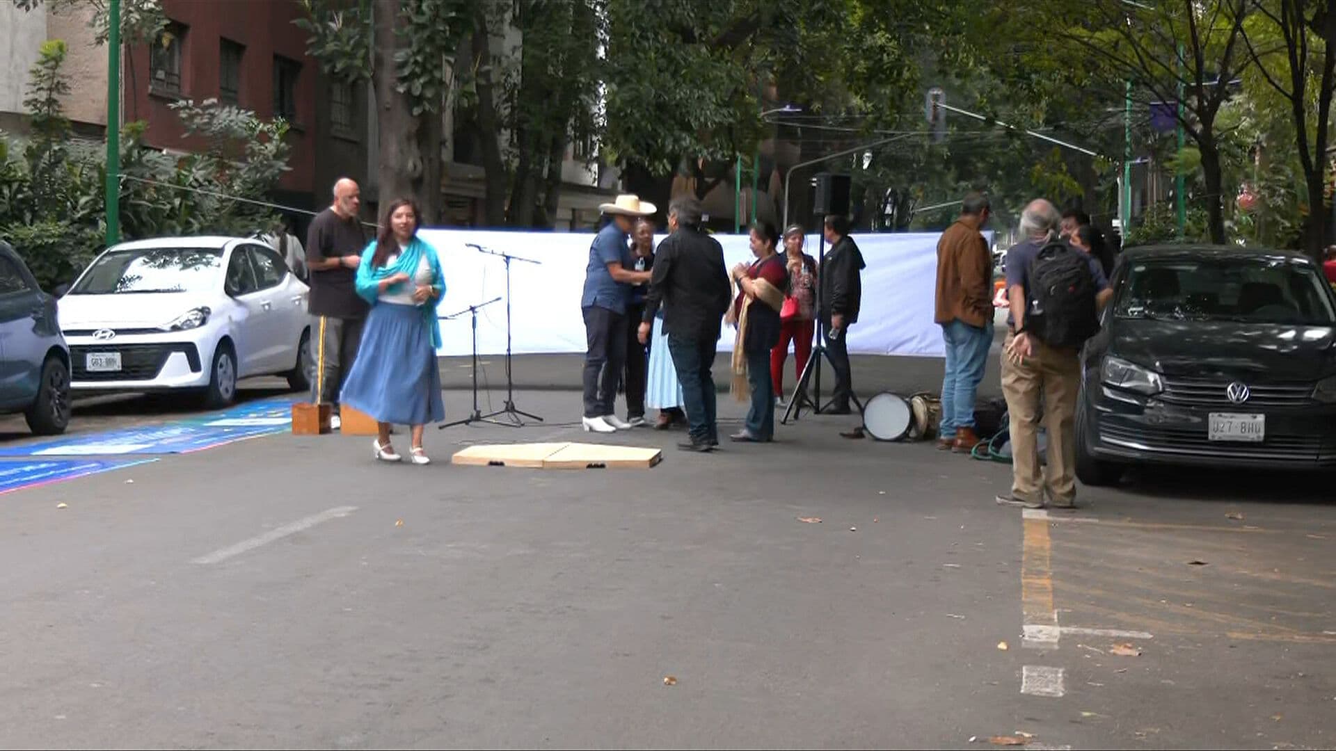 Trabajadores de Cultura Bloquean Calles de la Zona Rosa en CDMX