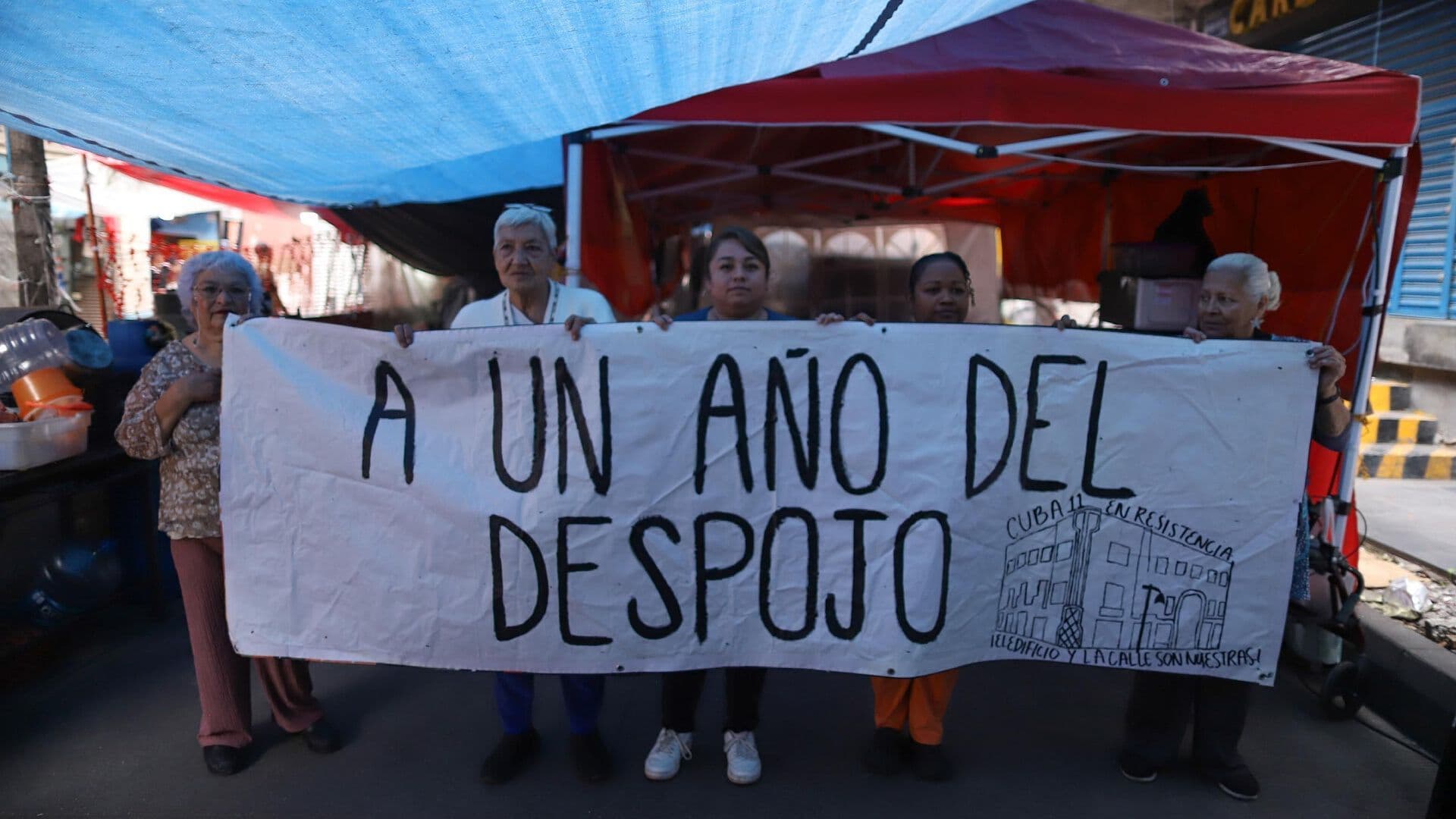 Mantienen Campamento Durante un Año en República de Cuba, CDMX