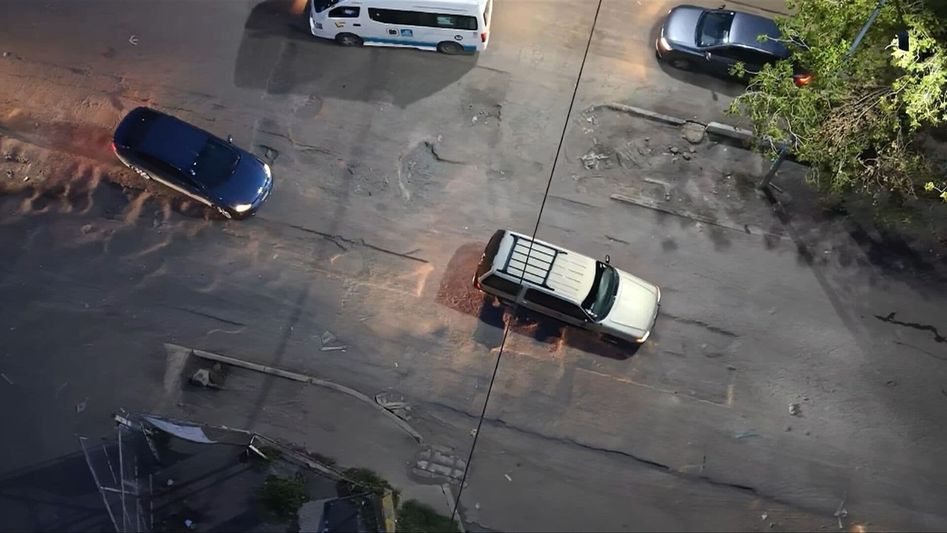 Así Se Ven desde el Aire Hundimientos en Avenida Central en Ecatepec