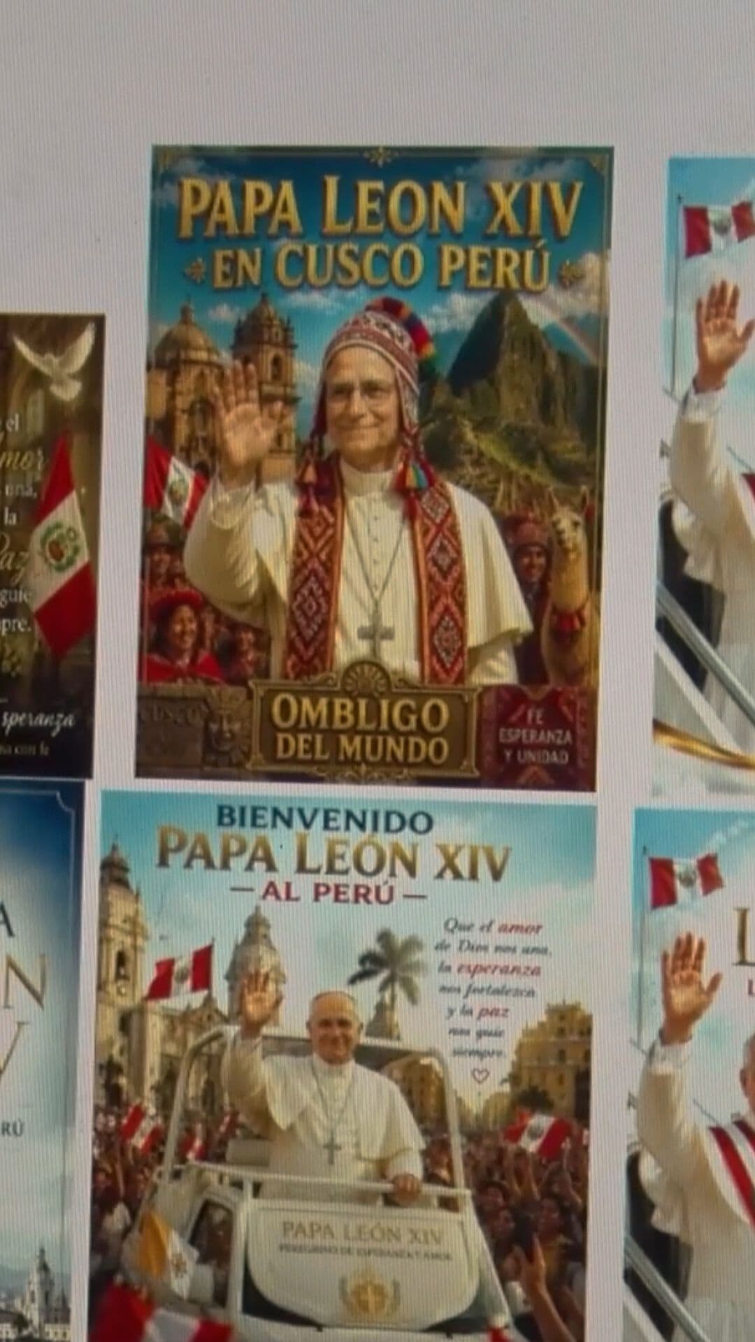 Artículos Conmemorativos del Papa León XIV Inundan Perú