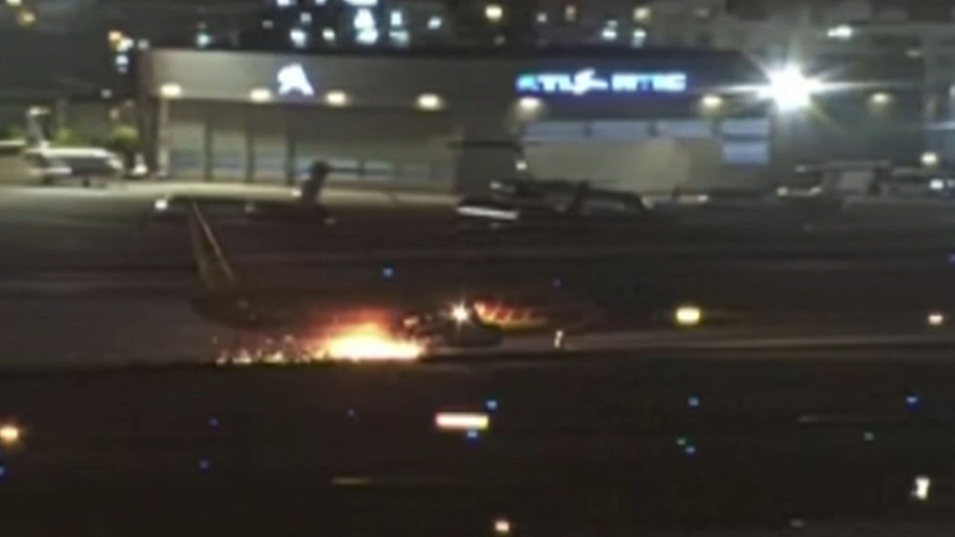 Conmociona Avión de Carga Incendiado en Los Ángeles, California
