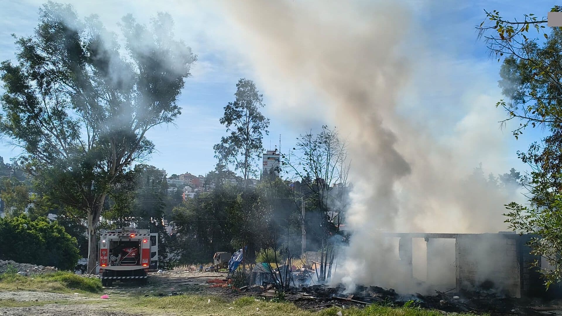 Incendio Casa Terreno 42 Sur Unidad Habitacional La Margarita Puebla