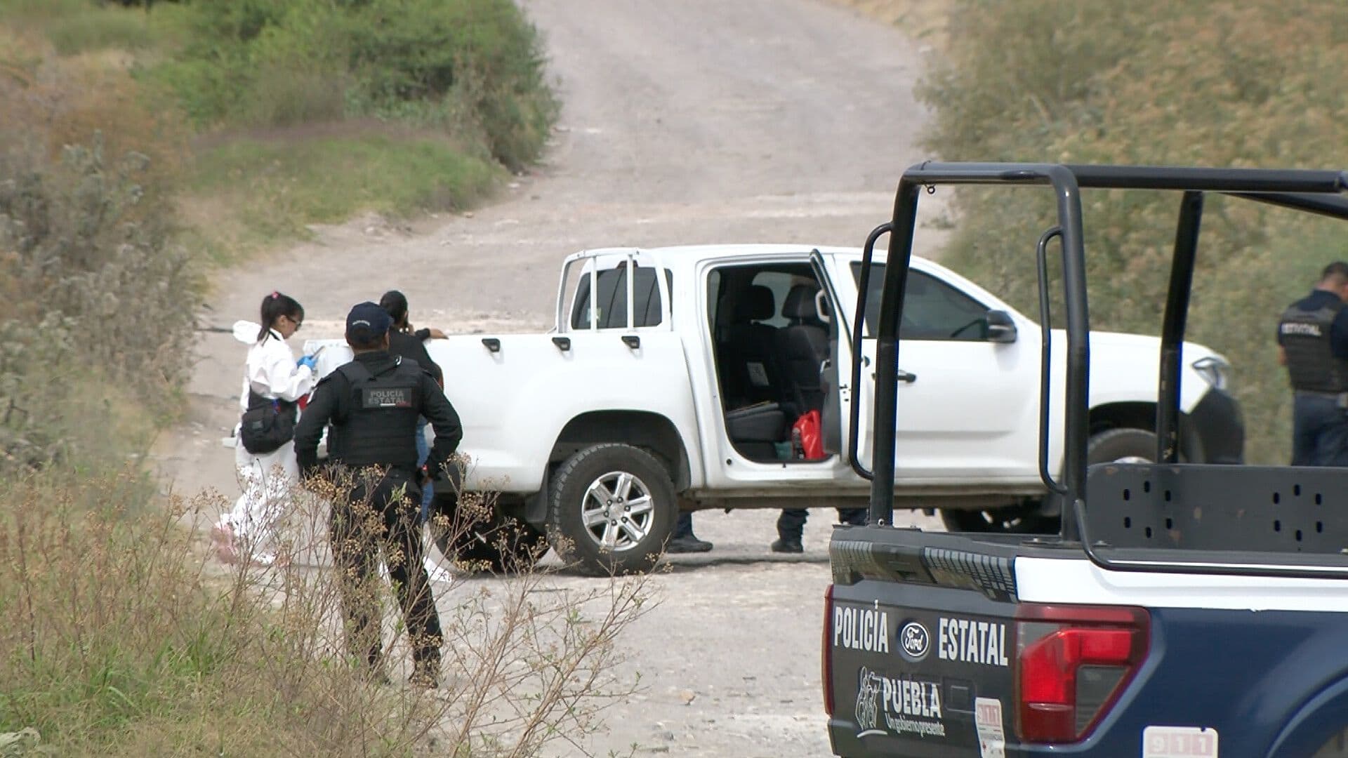 Mujer Sin Vida en Colonia Hacienda Las Fuentes Puebla Casquillos Percutidos