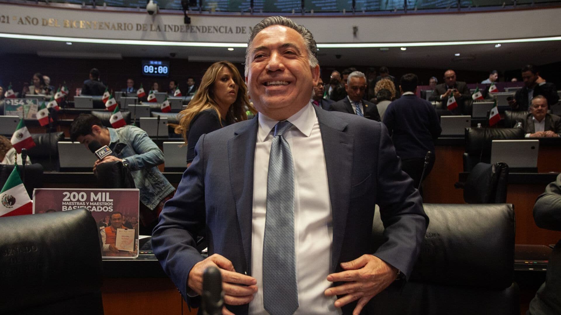 Enrique Inzunza Acude a Primera Sesión Ordinaria en el Senado