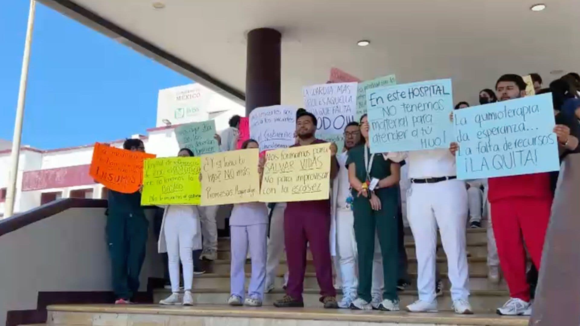 Se Registra Manifestación en Hospital Regional de Veracruz