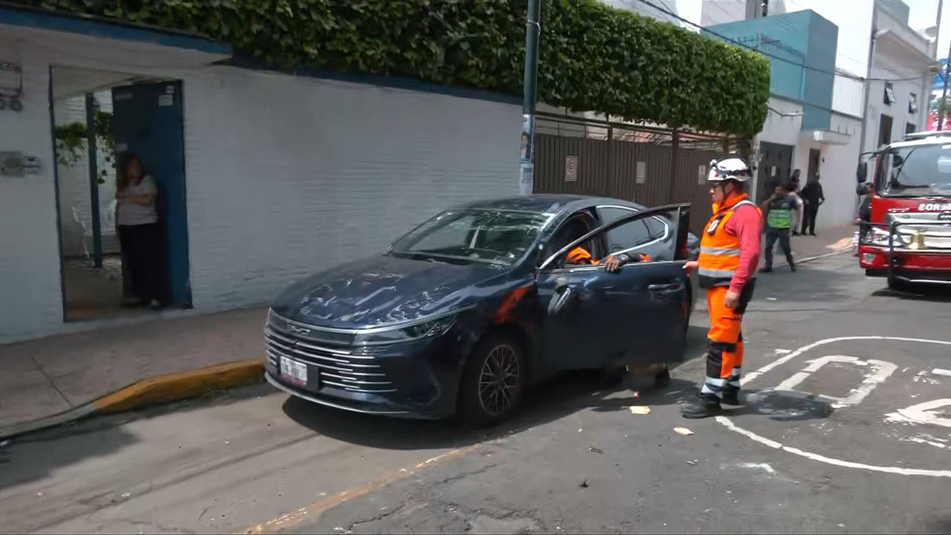Reportan Volcadura de Automóvil en la Colonia Popotla, CDMX