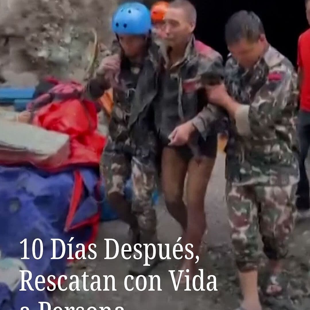 10 días después, rescatan con vida a persona