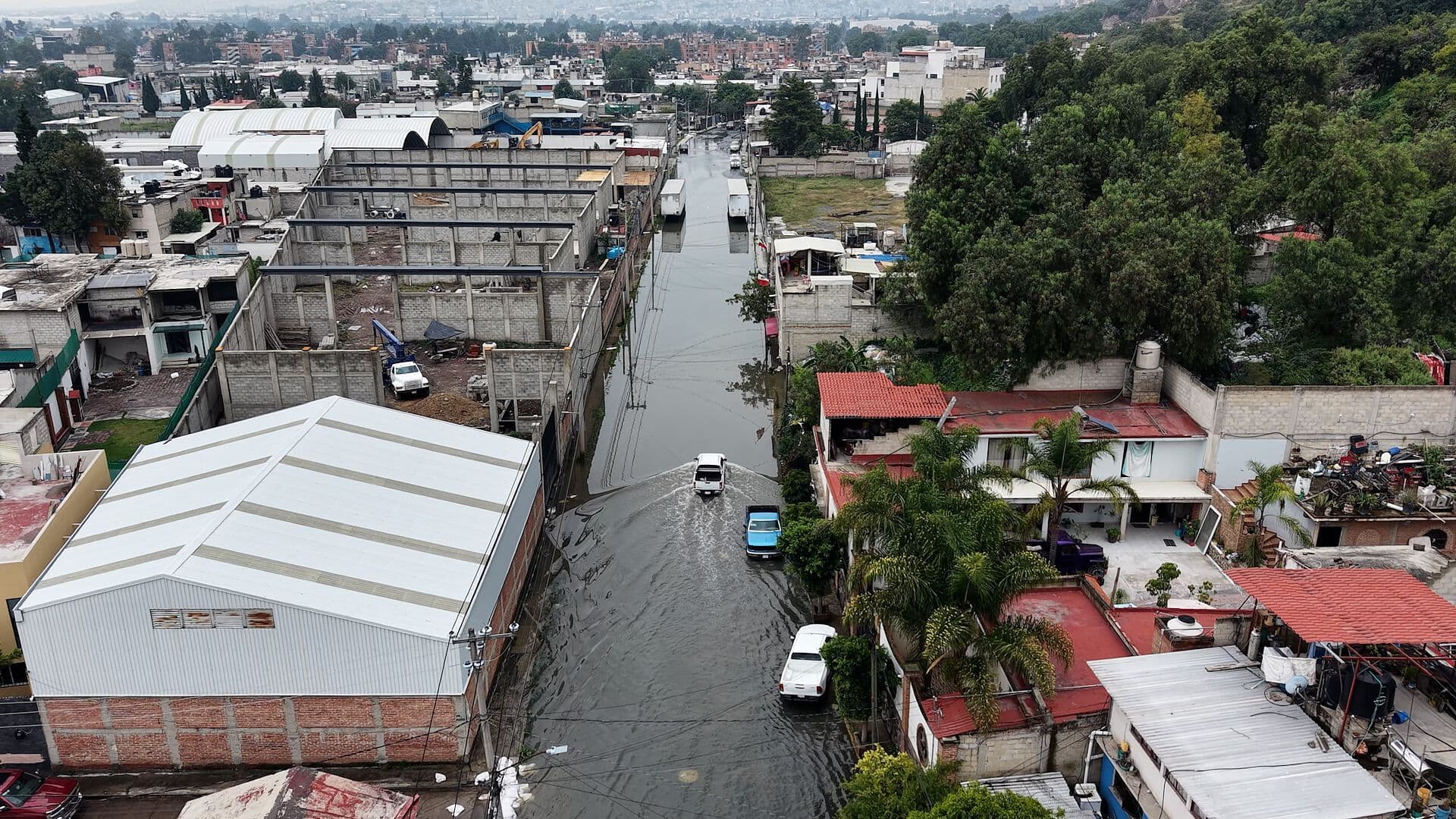 Colonia San Isidro de Cuautitlán Izcalli se Llena de Agua