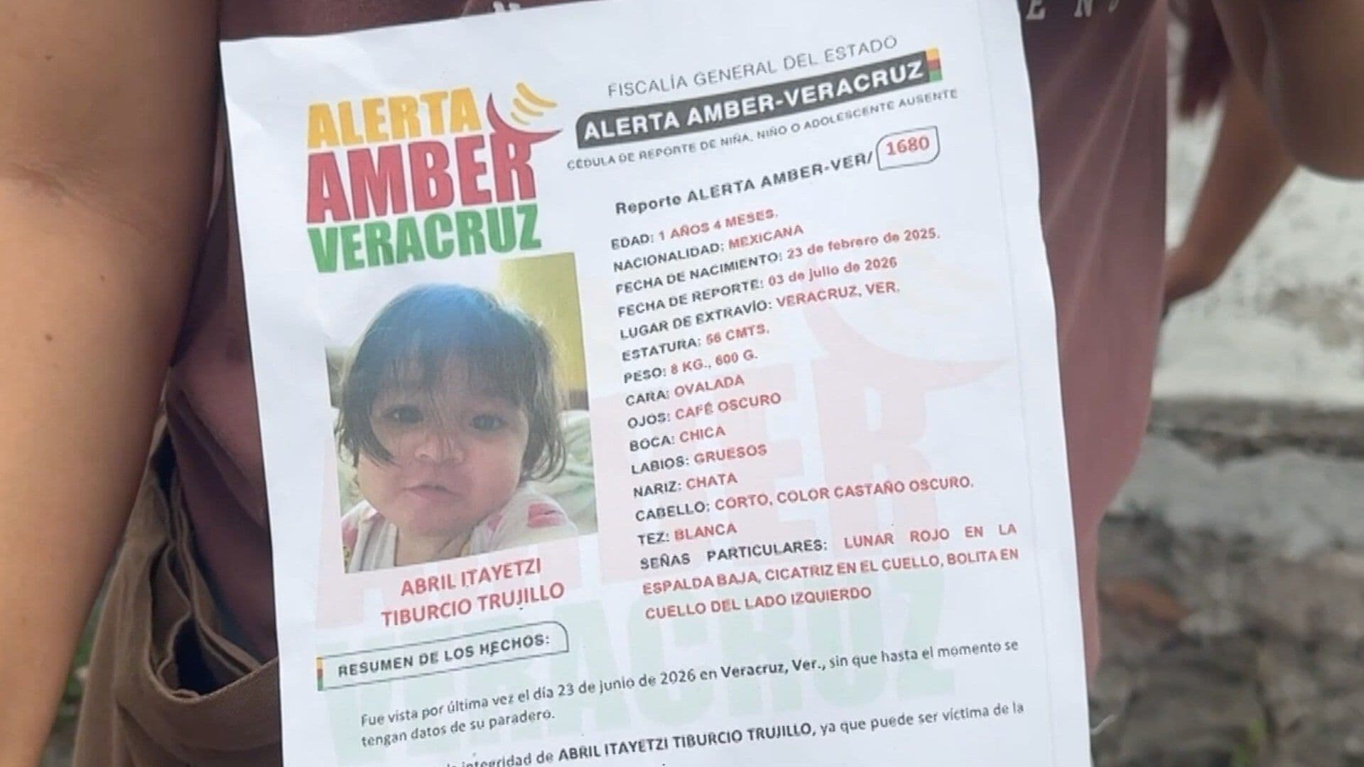 Madre Busca a su Hija Abril Tiburcio; Fue Sustraída en Veracruz Alerta Amber