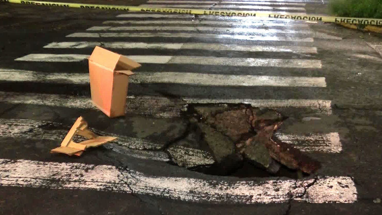 Nuevo Socavón Aparece en la Colonia La Calma, en Zapopan