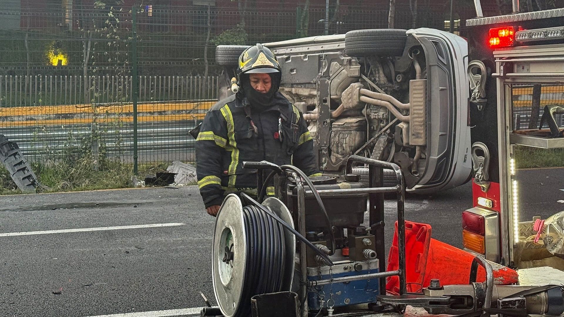 Hombre y Mujer Mueren Calcinados en Accidente en la Autopista México-Toluca