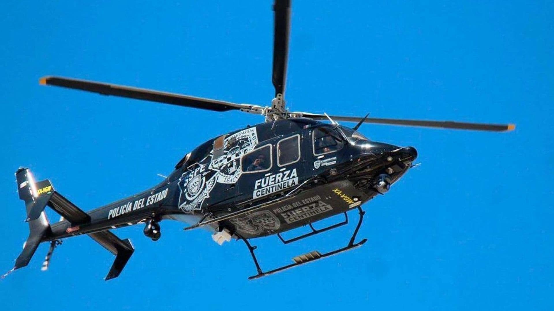 Atacan a Balazos Aeronave de Seguridad Pública y Hieren a Agente en Chihuahua