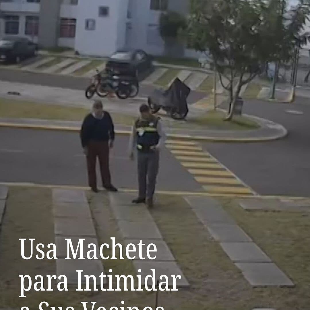 Usa Machete para Intimidar a Sus Vecinos