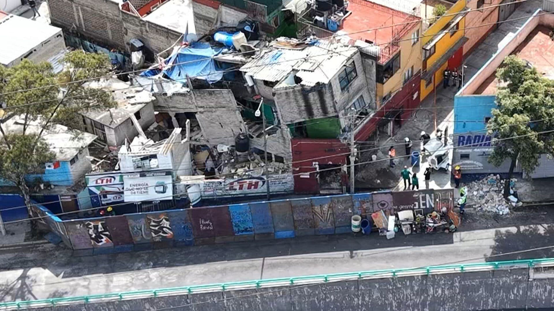 Desde el Aire; Así se ve la Zona de la Explosión en Álvaro Obregón a Tres Días del Siniestro