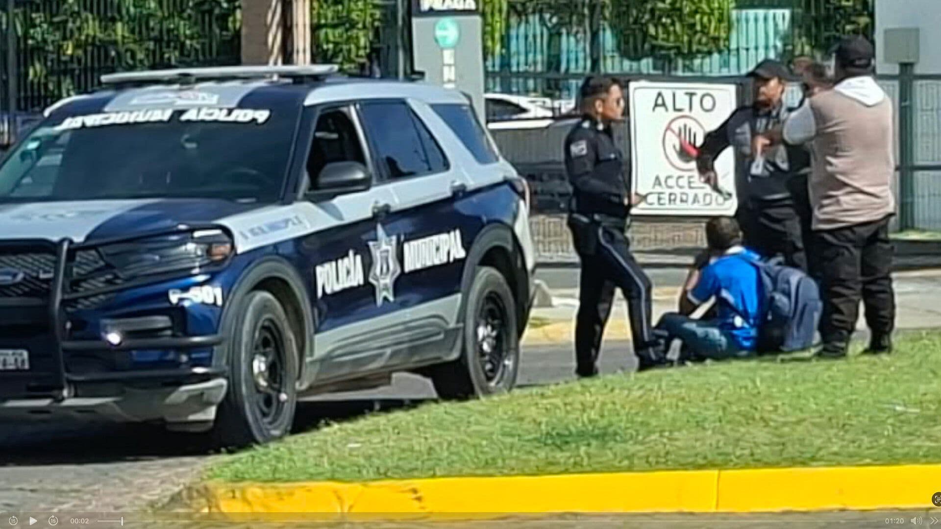 Detención Guardias de Seguridad Privada Excompañero Lomas de Angelópolis Puebla