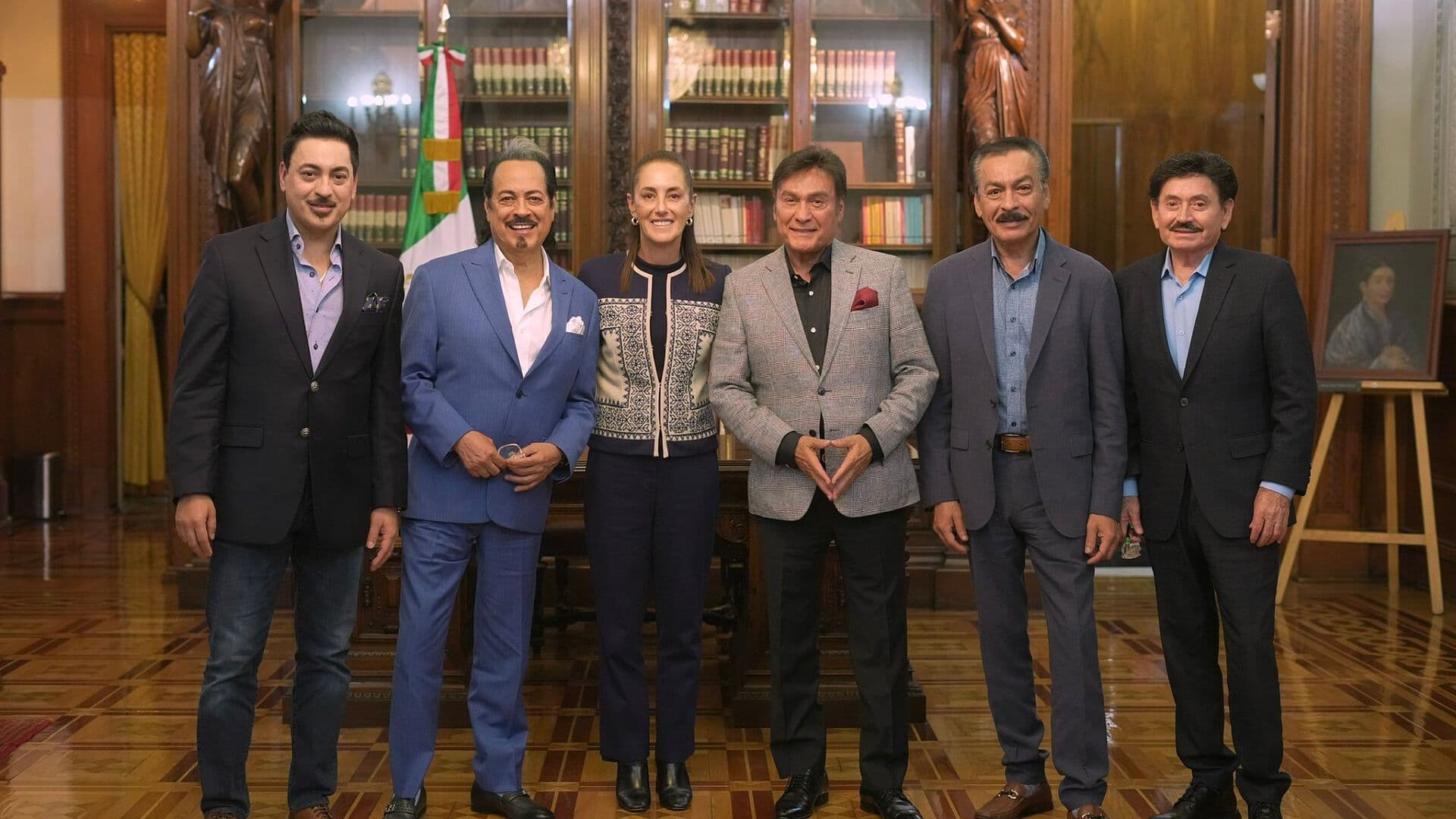 Sheinbaum se Reúne con los Tigres del Norte en Palacio Nacional