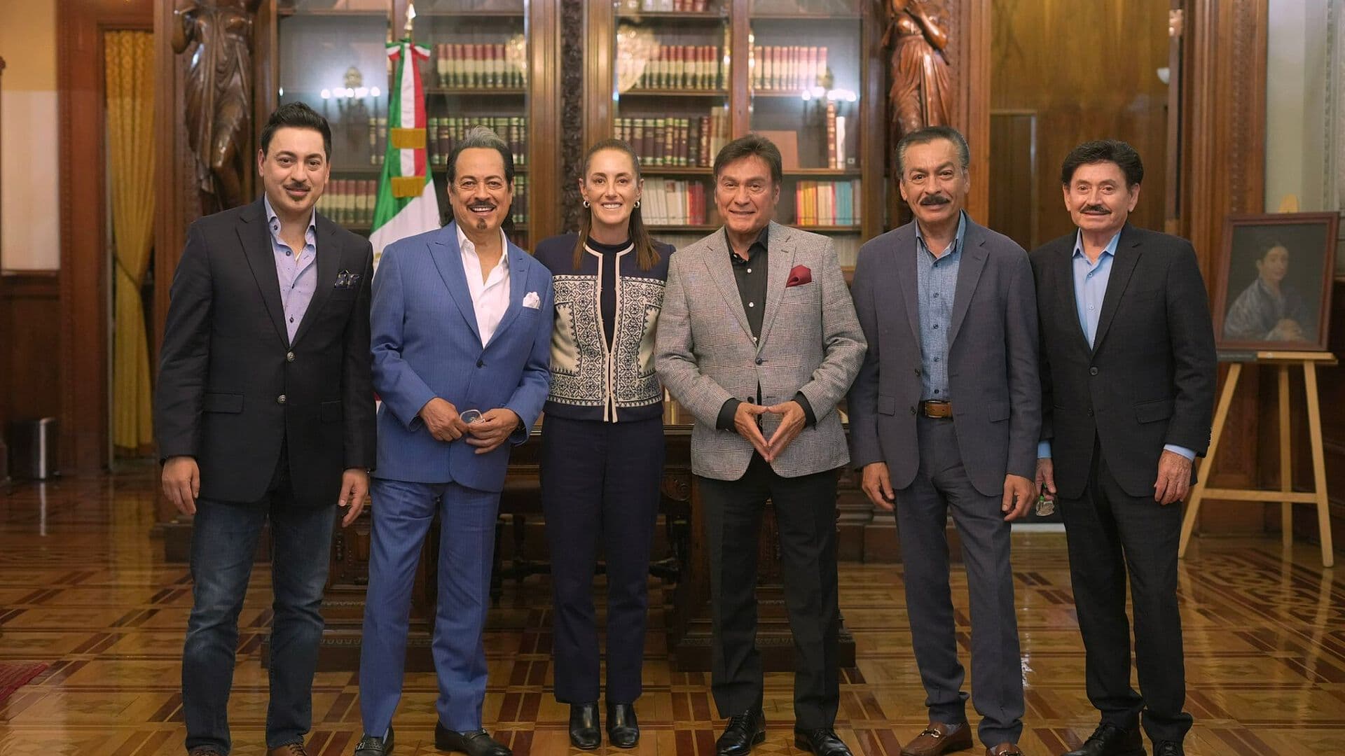 Sheinbaum se Reúne con los Tigres del Norte en Palacio Nacional