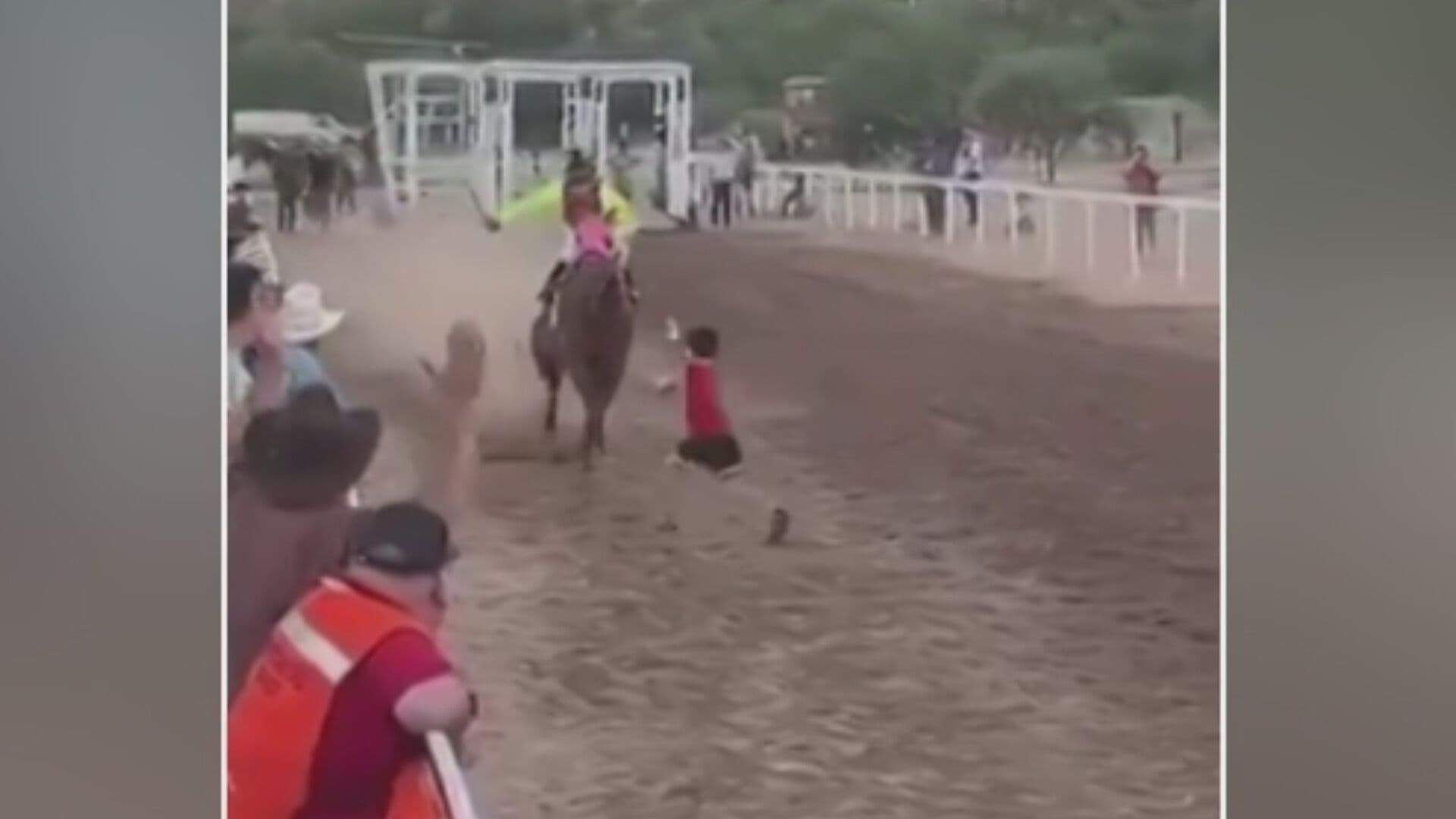 Video | Niño se Salva de Ser Atropellado por Caballo a Toda Velocidad