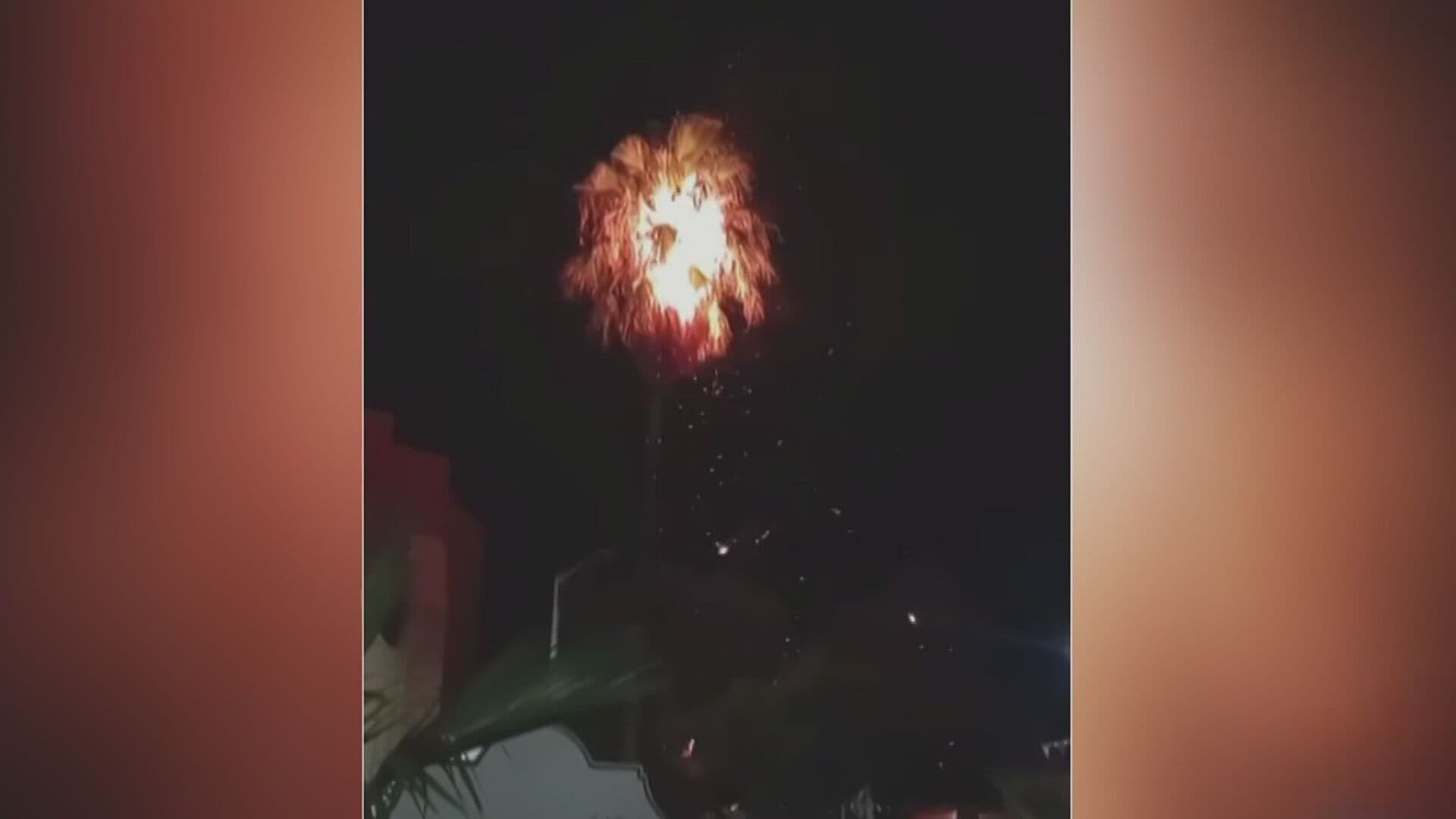 Video: Se Incendia Palmera durante Fiestas Patrias en Sáric, Sonora