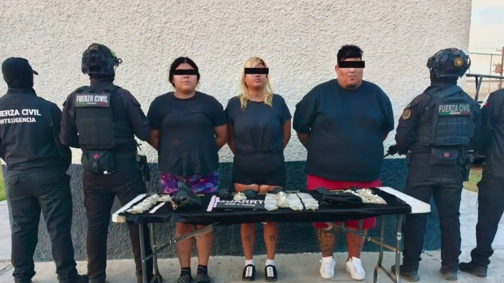 Detienen a Tres con Armas y Droga en Col. San Bernabé en Monterrey
