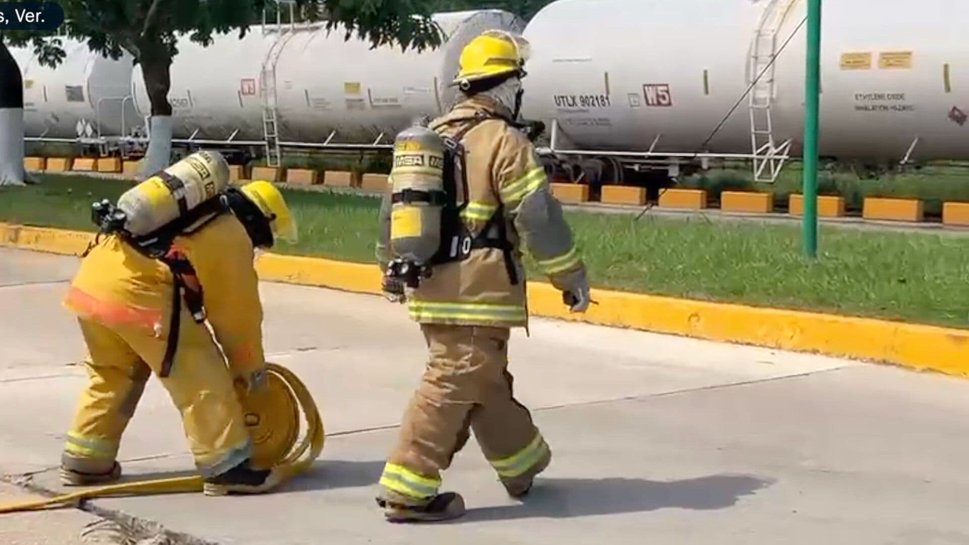 Realizan Simulacro Nivel Tres en Zona Industrial del Sur de Veracruz
