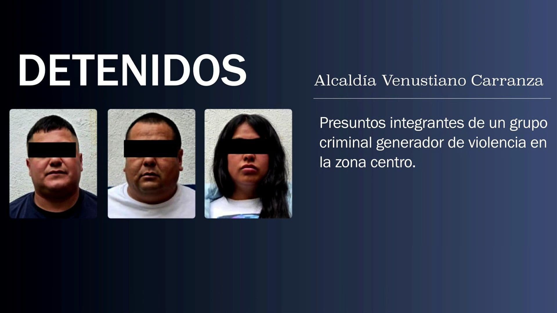 Caen “El Pinky”, “El Colín” y “La Chabela”, Presuntos Generadores de Violencia en CDMX