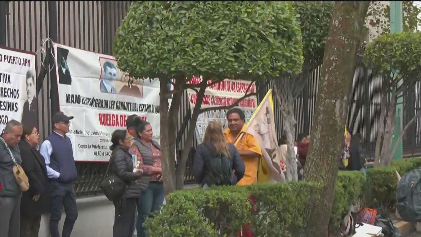 Manifestantes Arriban a la Segob, Alcaldía Cuauhtémoc
