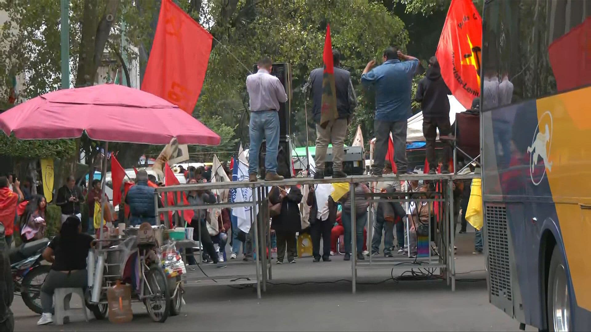 Campesinos Protestan frente a Segob en la Alcaldía Cuauhtémoc