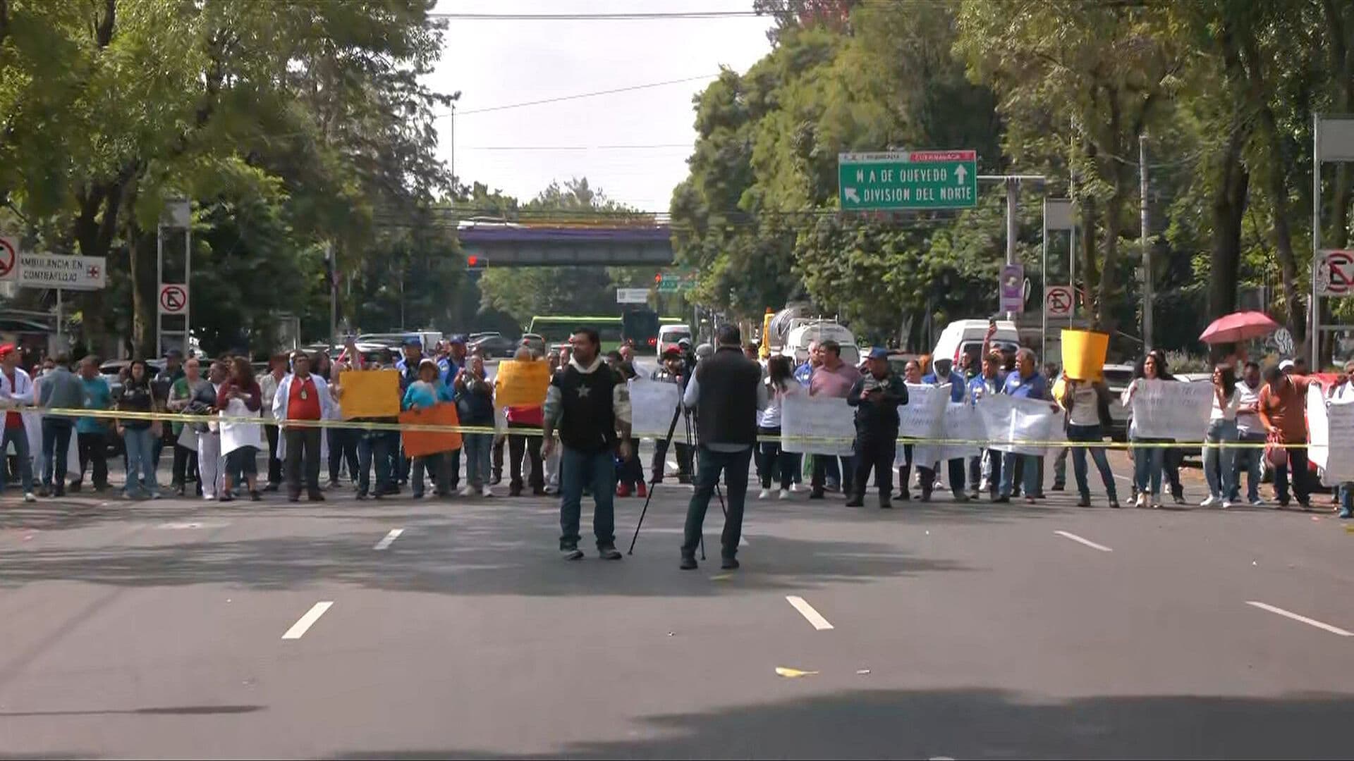 Bloquean Avenida México Coyoacán Afuera del Hospital General Xoco