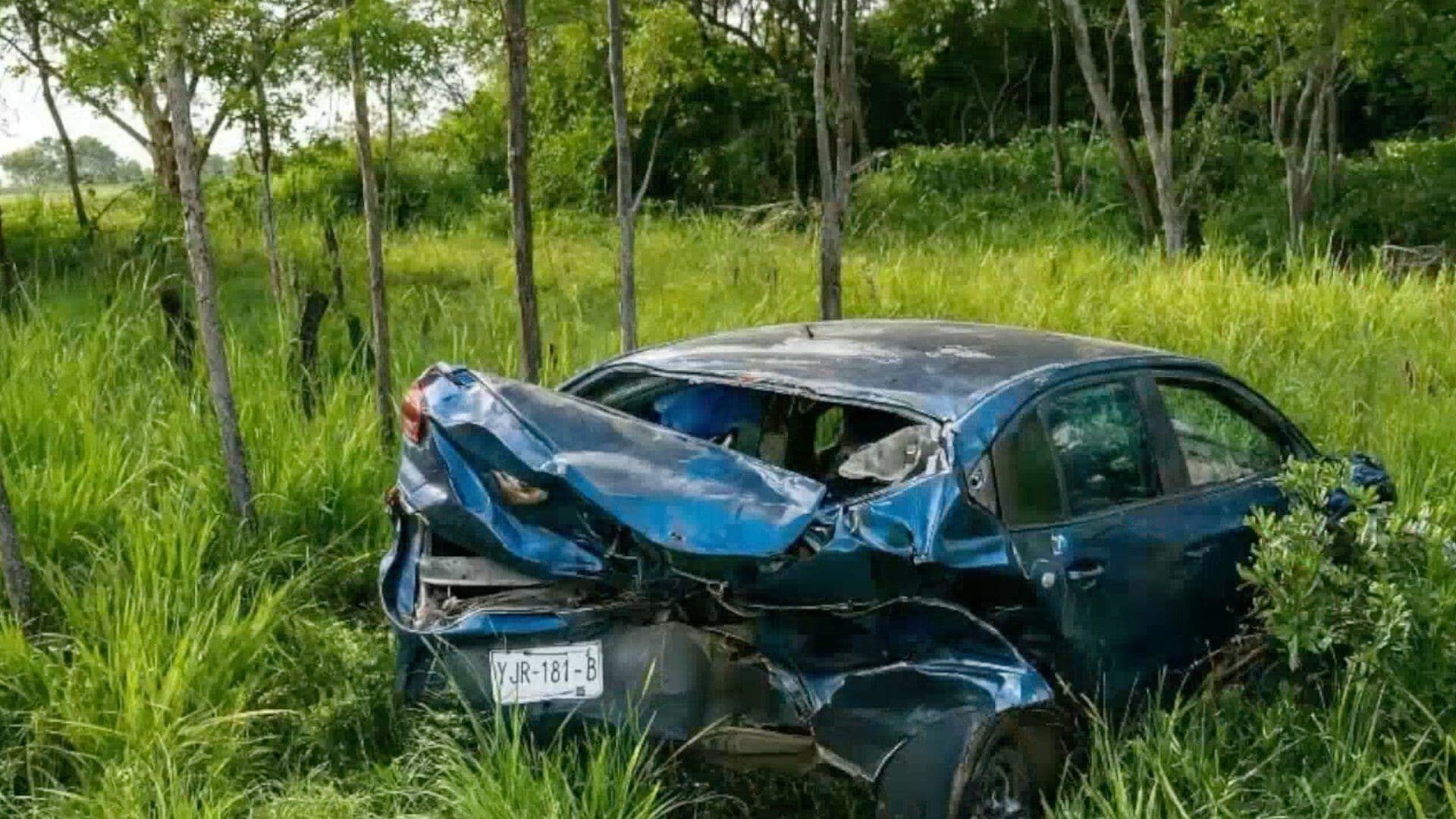 Accidente Deja una Persona Lesionada en Carretera Costera del Golfo al Sur de Veracruz