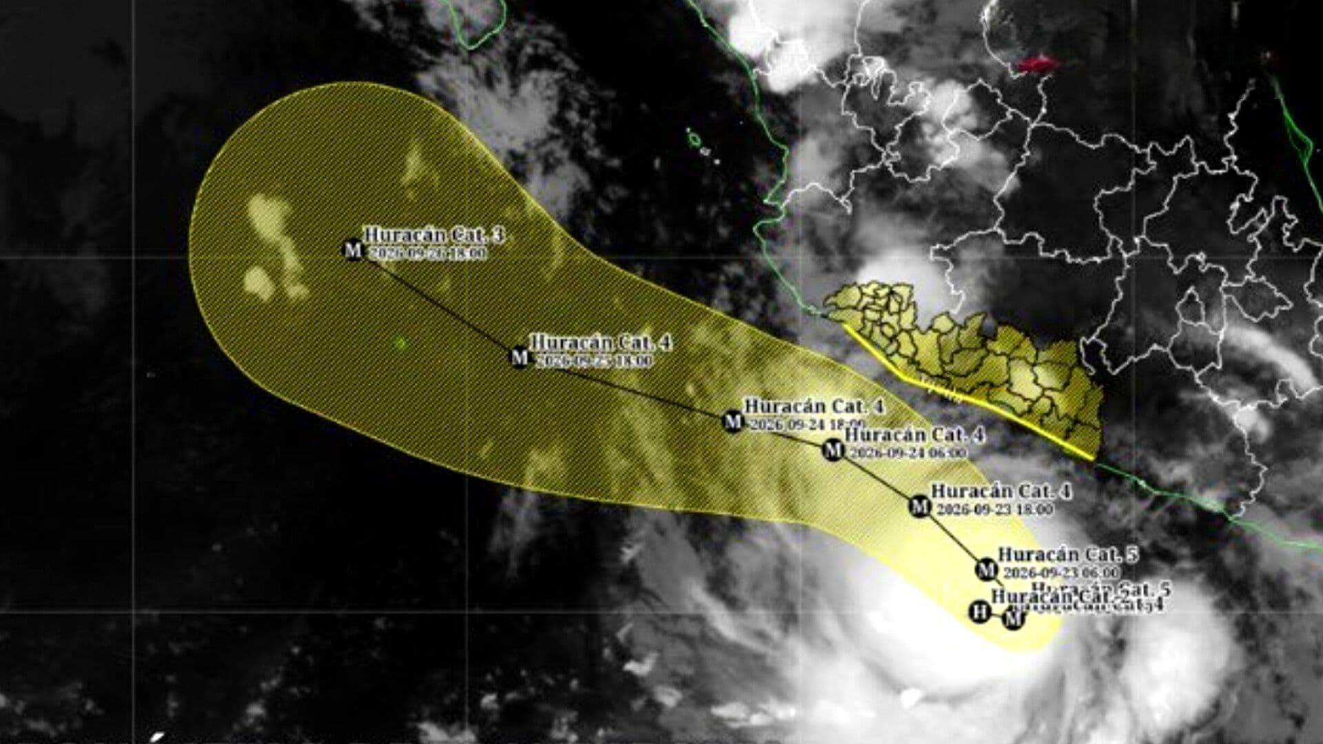 Emiten Alerta en Guerrero y Michoacán por Efectos del Huracán Polo