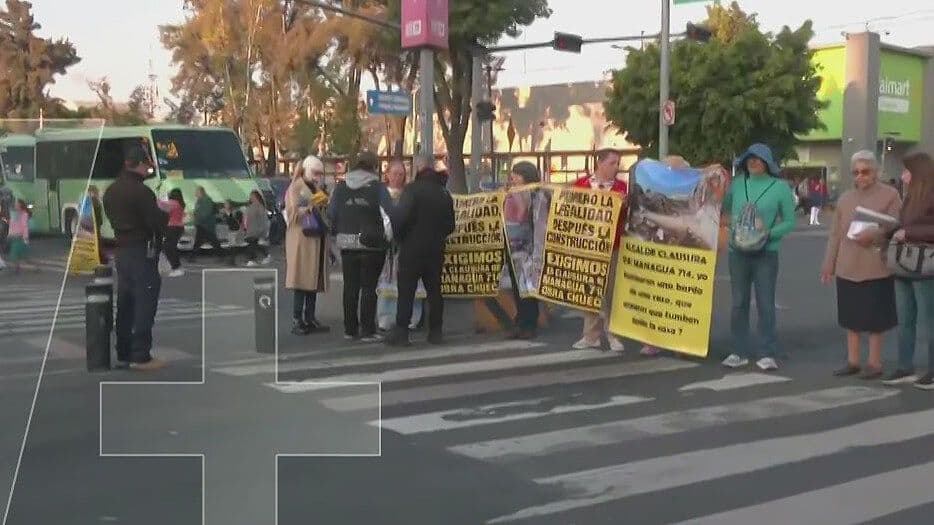 Bloqueo en Avenida Montevideo, Alcaldía Gustavo A. Madero