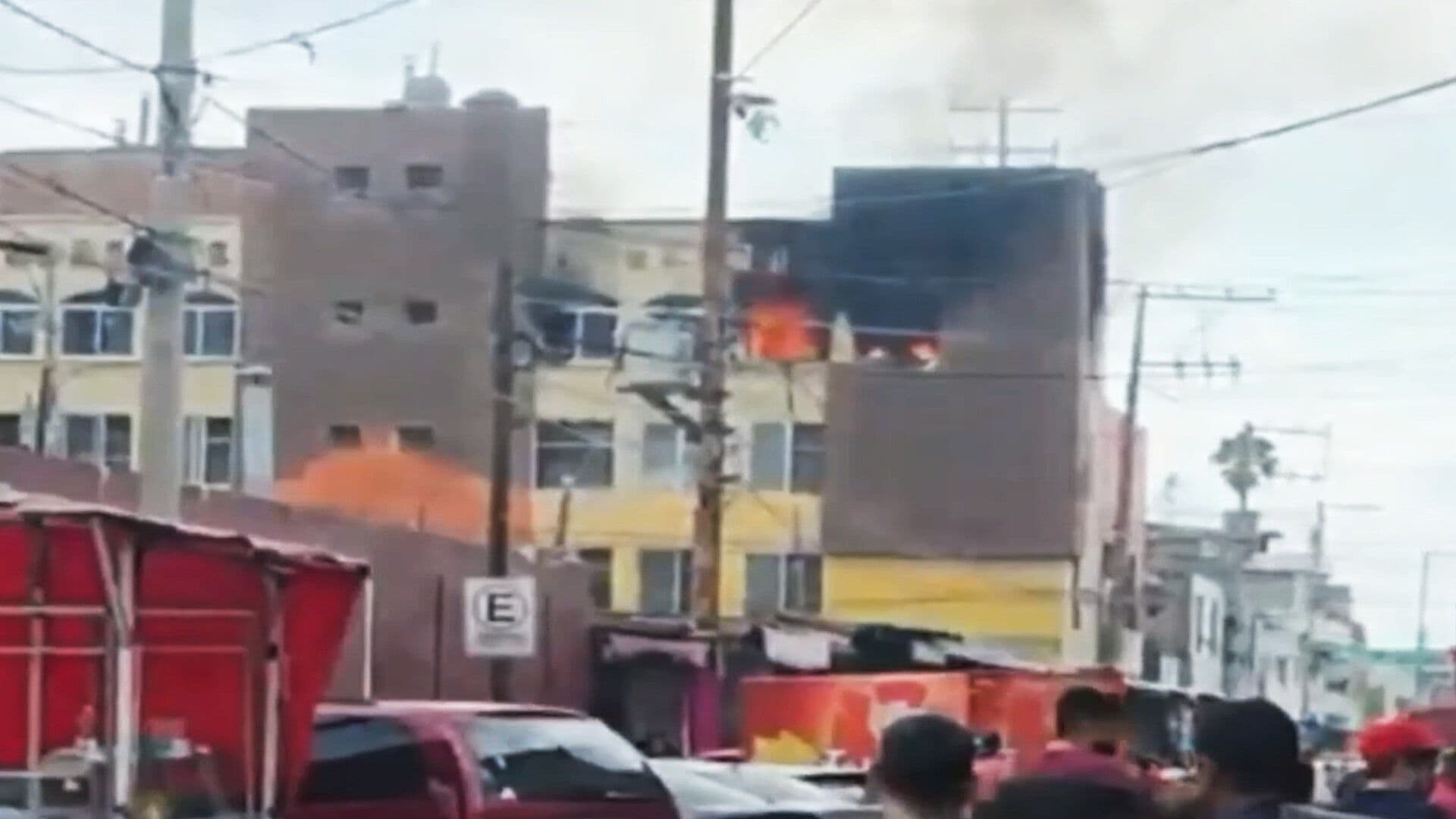 Arde Panadería Cerca del Mercado Tomasa Esteves en Salamanca
