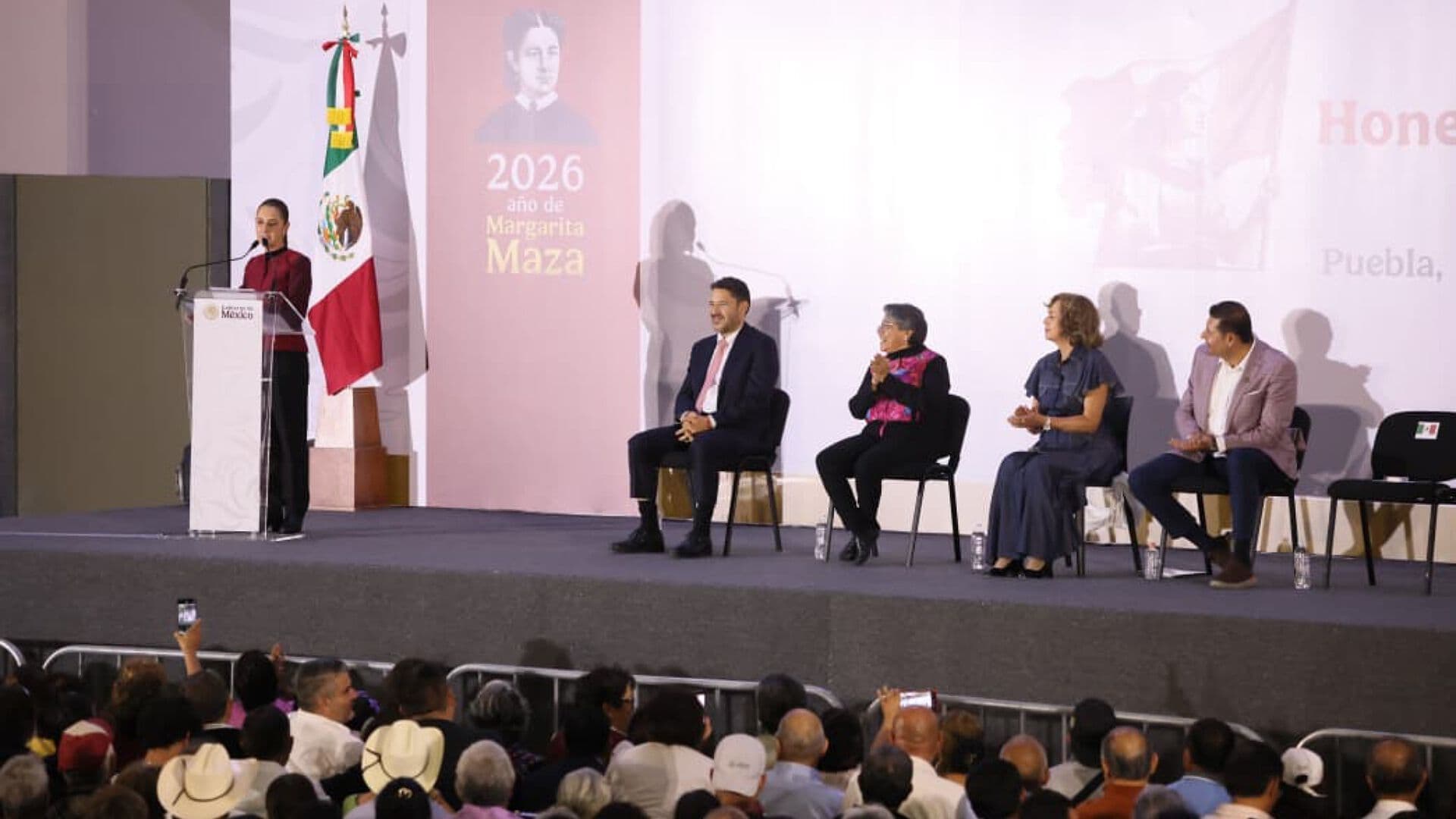 Visita Claudia Sheinbaum Centro Expositor Puebla Informe Regional Dos Años Gobierno