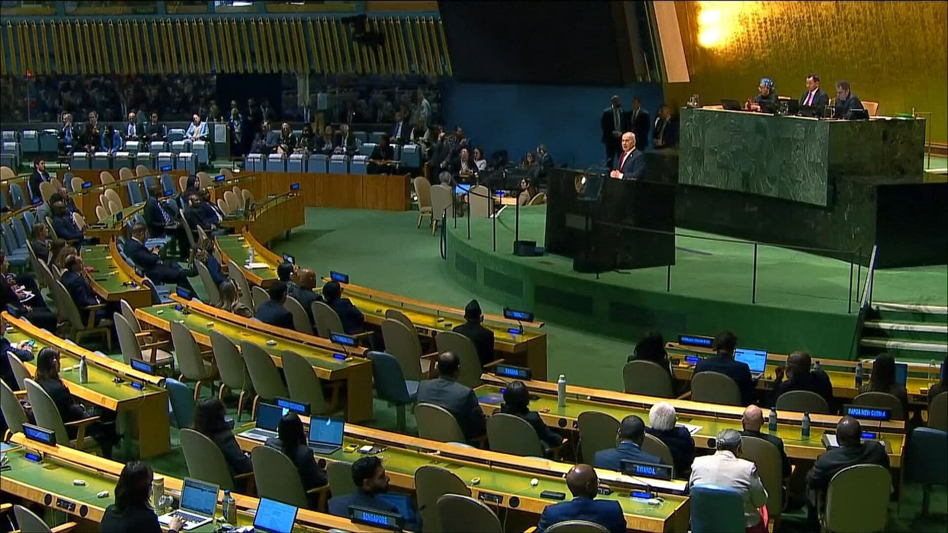 Asamblea de la ONU: Netanyahu Da Discurso Ante Una Sala Prácticamente Vacía