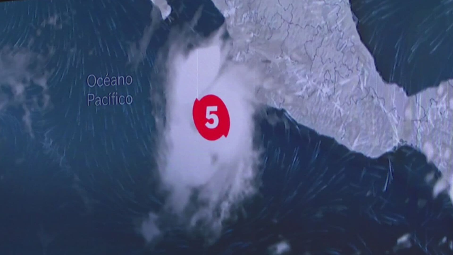 Así se ve el Ojo del Huracán Polo Categoría 5 Hoy