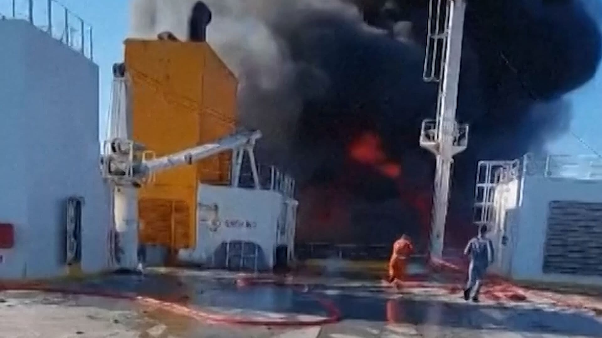 Un ferry se Incendió en Grecia