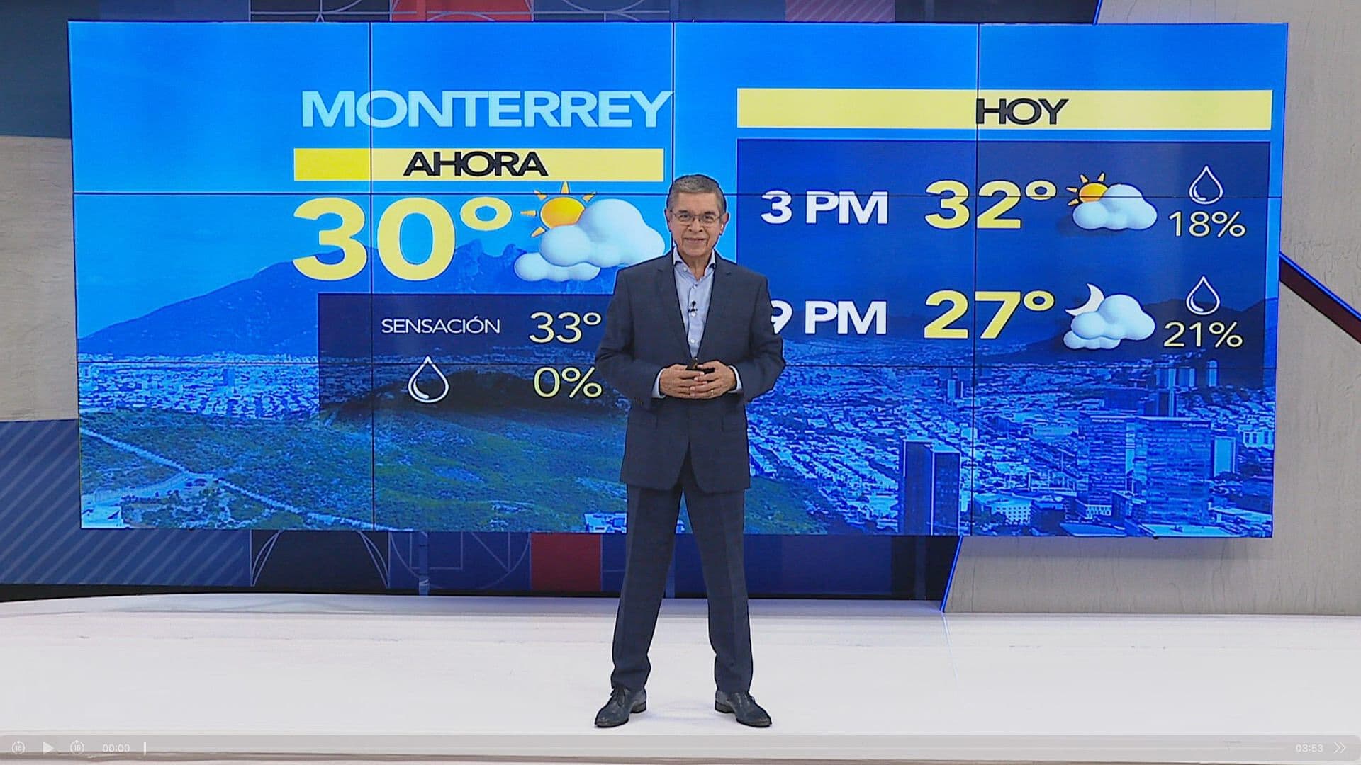 Clima en Nuevo León Pronóstico Vespertino del Viernes 25 de Septiembre de 2026