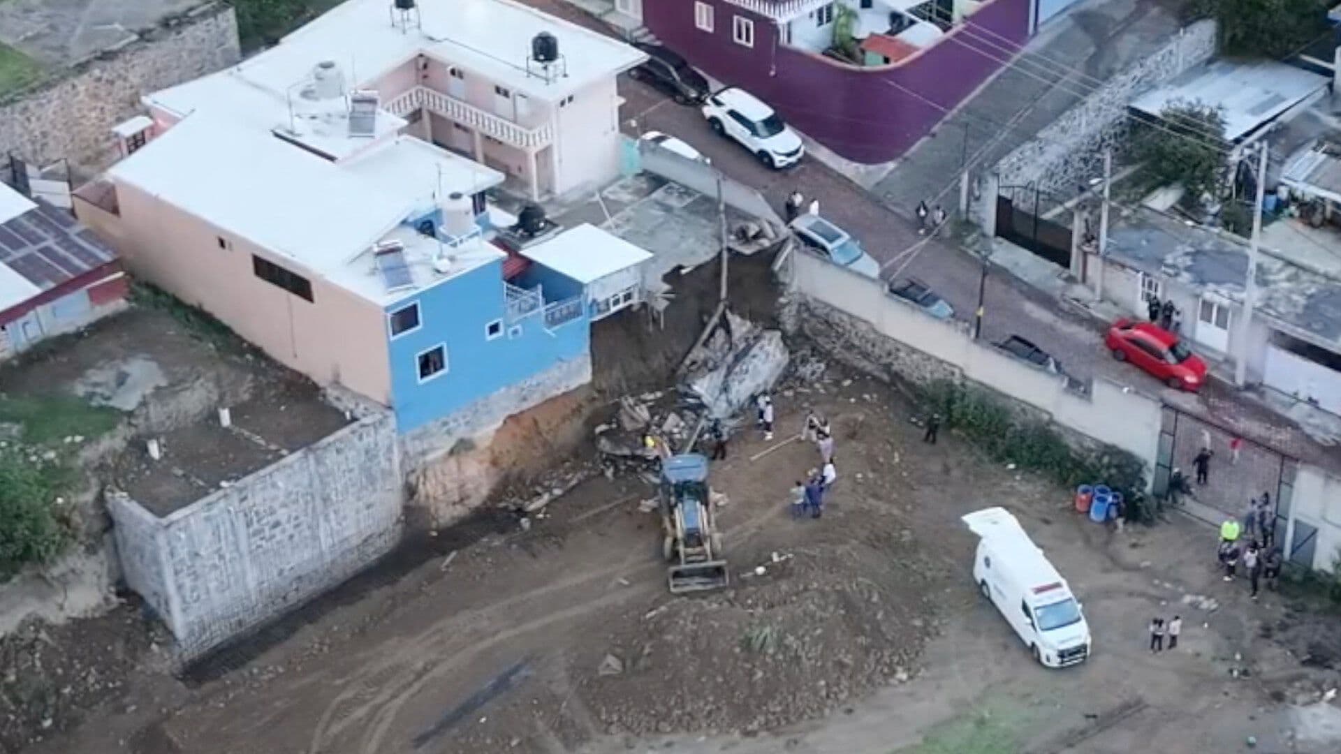 Obra Construcción Clausurada por Muerte de Trabajador Aplastado Acoxtla del Río Totolac Puebla