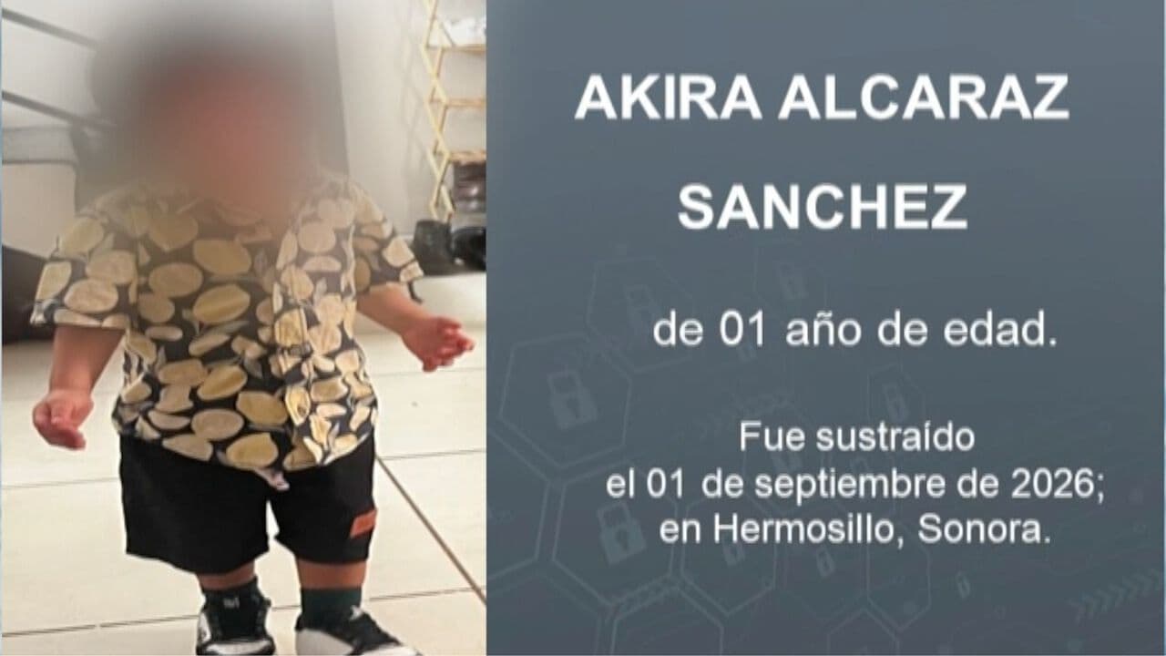 Activan Alerta Amber por Desaparición de Niño de 1 Año en Hermosillo