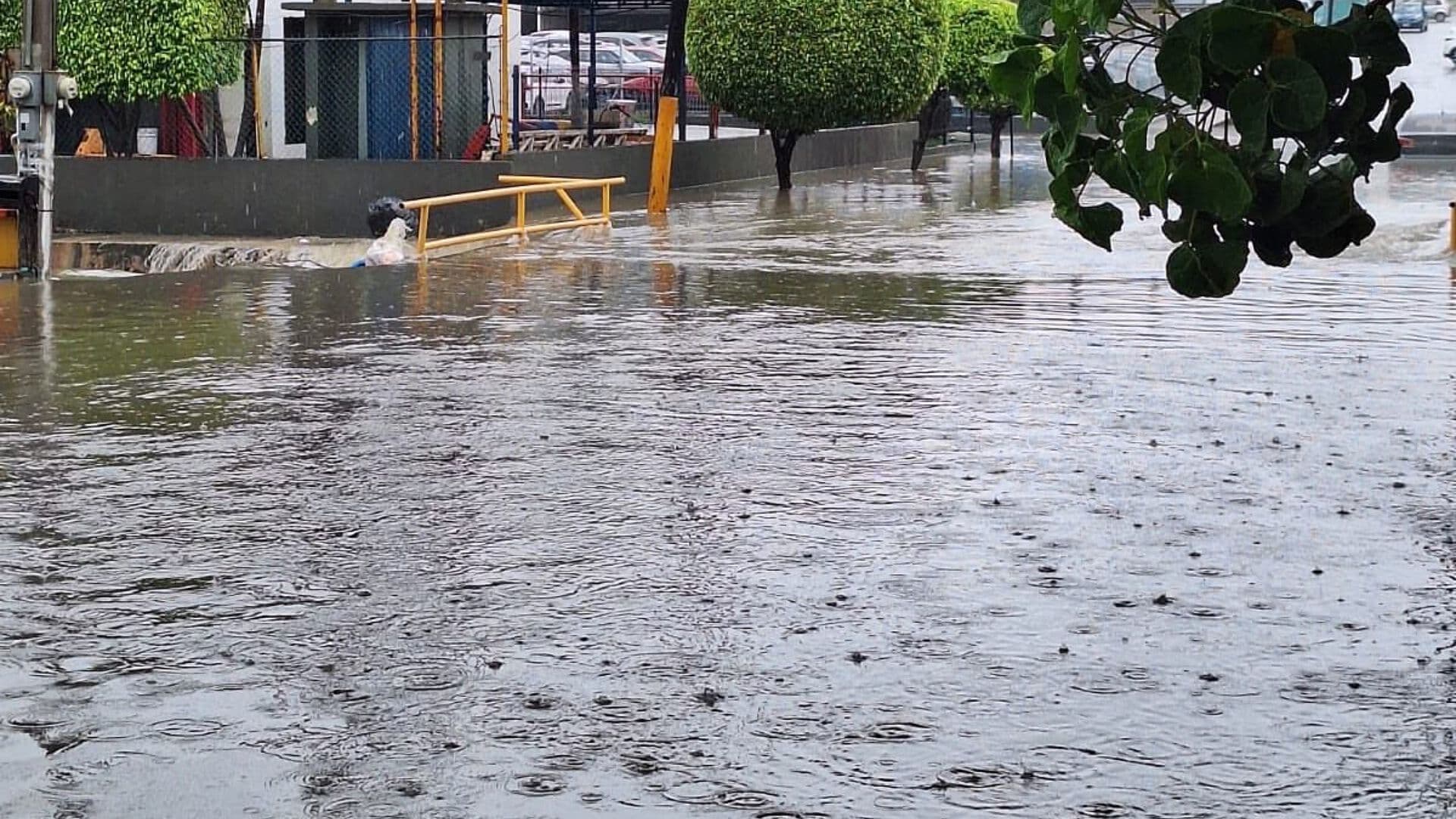 Fuertes Lluvias Colapsan Principales Avenidas de Tampico, Tamaulipas