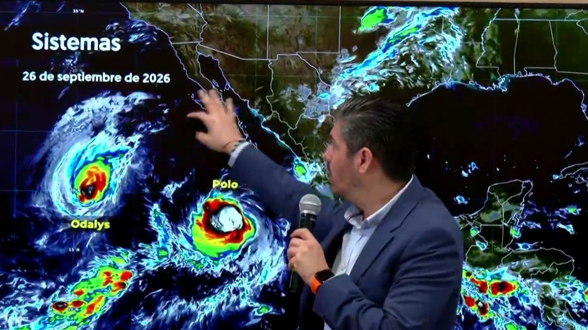 Odalys Alimentará a Polo con Humedad y Elevará el Riesgo de Lluvias en el Noroeste